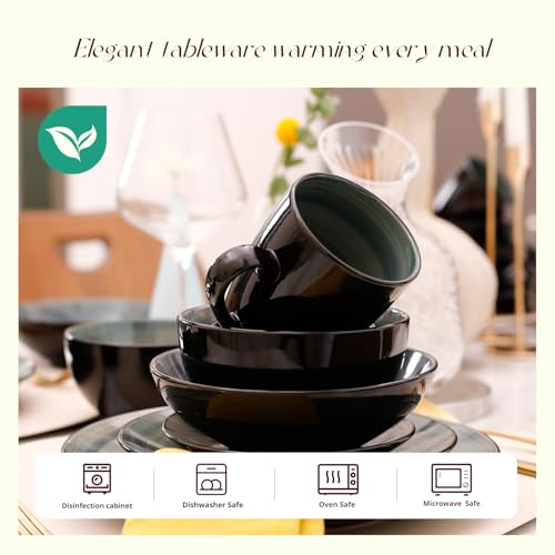 HomeVss Stoneware Sonoma 16pc Dinnerware Set