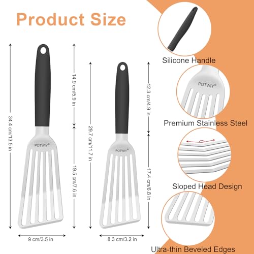 Fish Spatula Stainless Steel (Large & Small)