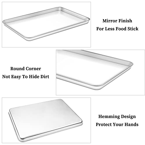 Baking Sheet with Rack Set [2 Sheets + 2 Racks] (17.3 inch)