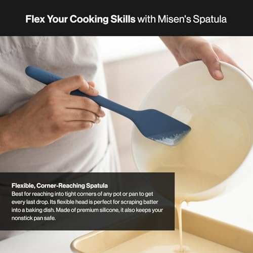 Nonstick Safe Silicone Spatula (Blue)