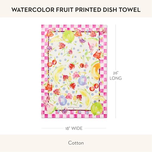 Cotton Dish Towel (Watercolor Fruit / 1-Pack)