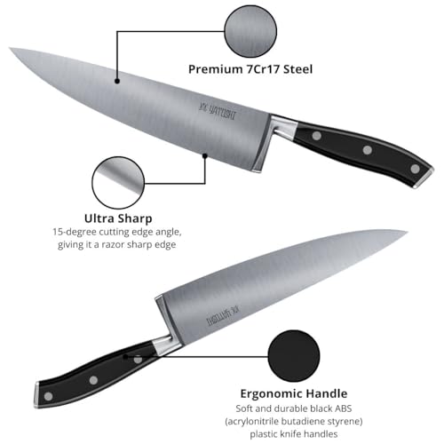 Yatoshi Black Chef Knife (Black / 8")