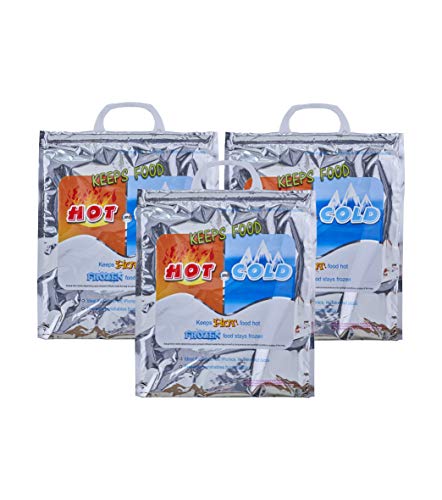 Hot and Cold Insulated Bags for Food Delivery (X Small (Meal Size))