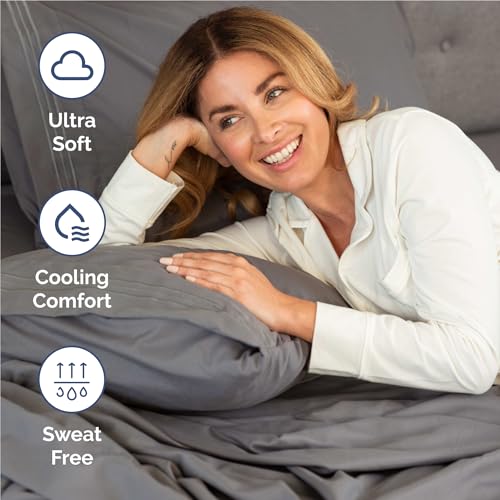 Full Size 4 Piece Sheet Set (06 - Dark Grey / Full)