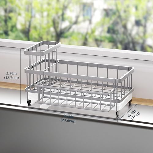 Sponge Holder for Kitchen Sink (Gray / Large)