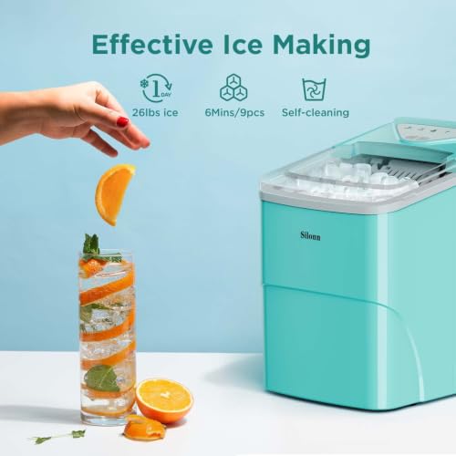 Ice Makers Countertop (Green-New / 26lbs)