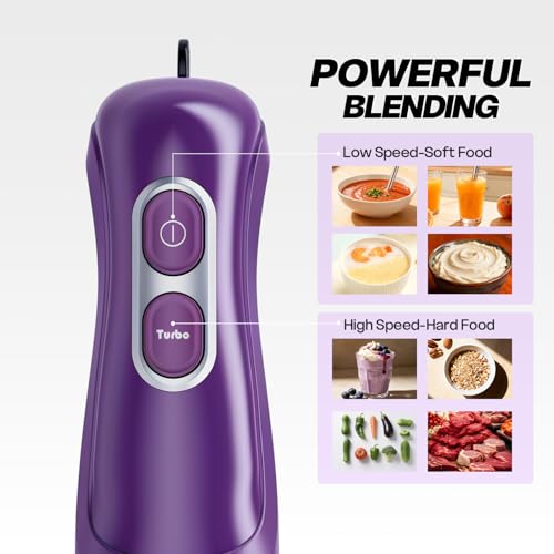 Immersion Blender Corded 400W (Purple / single)