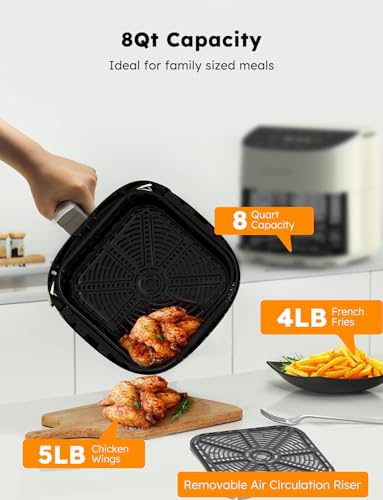 Brio Plus 8 Qt Air Fryer (Vanilla Cream)