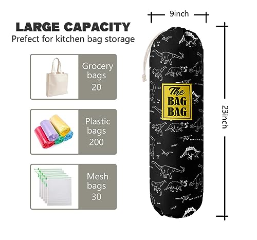 Dinosaur Pattern Grocery Bags Holder (Dinosaur 01)