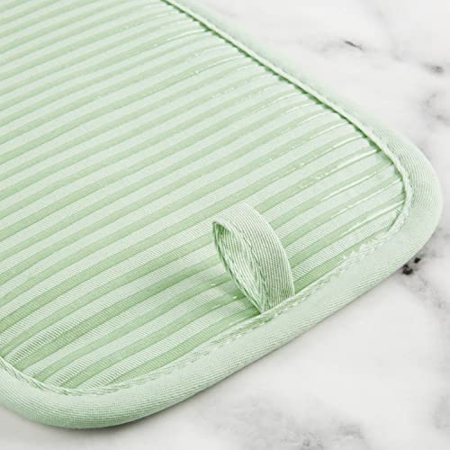 Quilted Cotton Terry Cloth Oven Mitt (Pistachio)