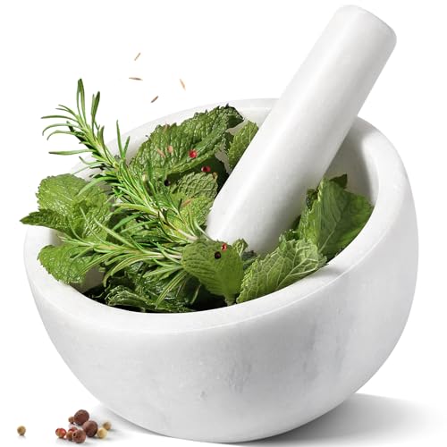 Marble Mortar and Pestle Set