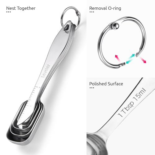 Narrow Square Measuring Spoons (6.6in)