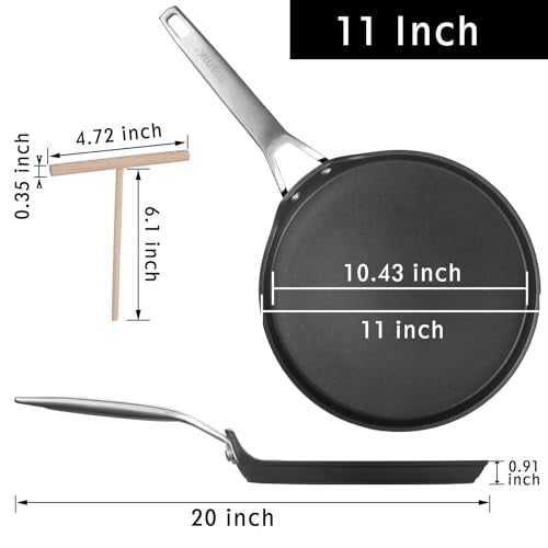 11 Inch Nonstick Crepe Pan with Spreader (11 INCH)