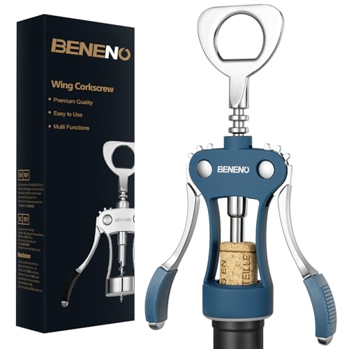 Wine Opener Premium Wing Corkscrew Wine Bottle Opener (Blue)