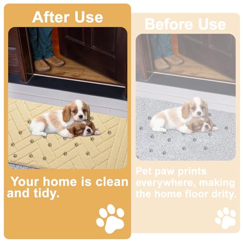 Indoor Doormat (Cream Yellow / 48" x 20" (Rectangular))