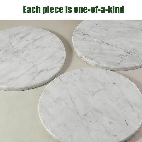 12" Marble Lazy Susan Turntable (Bianco Carrara / 12")