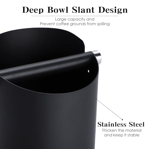 Italian Espresso Knock Box (Black)