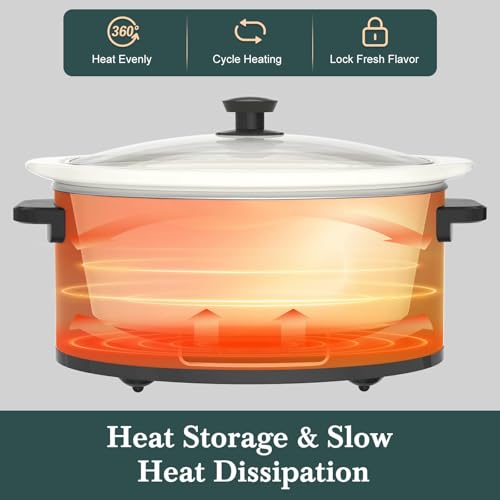 7 Quart Programmable Slow Cooker with Timer Keep Warm
