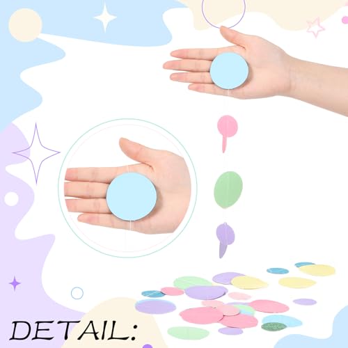 5 Pieces Circle Garland Banner Hanging (5 Count)
