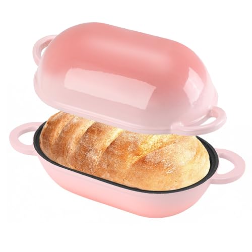 2.5 QT Enameled Cast Iron Sourdough Bread Oven (Pink / 2.5 QT)