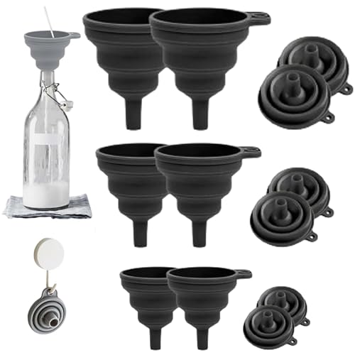Kitchen Funnel Set (Black / 2Set 11+14+20g)