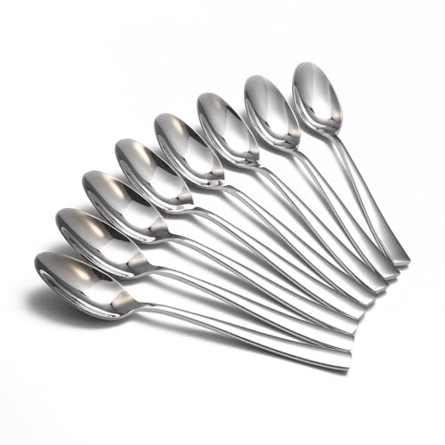 8 Piece Spoons Set (Silver / 8.1 Inch)