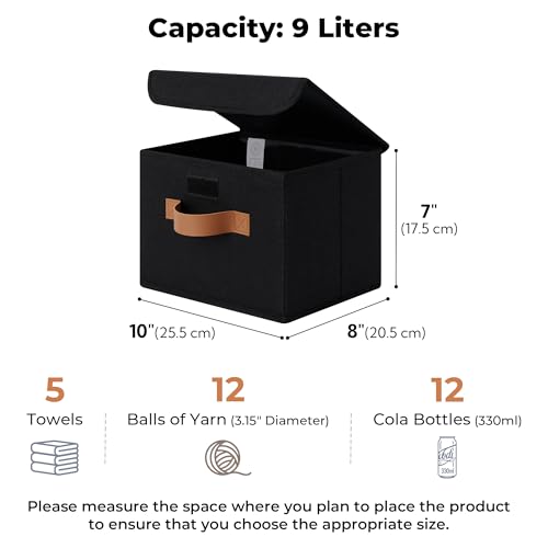 Memory Keepsake Storage Box (Black / Small-2 Pack)