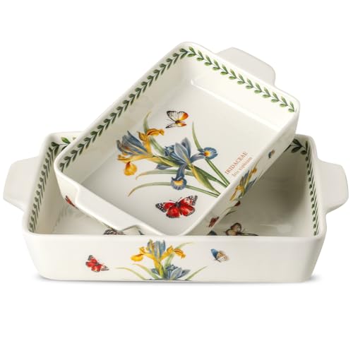 Ceramic Iris Baking Casserole Dish with Handles (Iris)