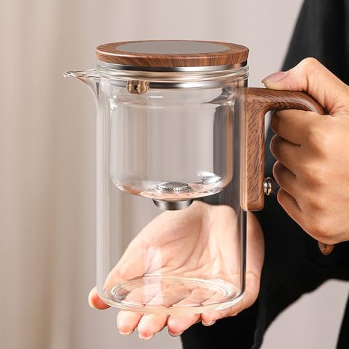 1000ML 33.8OZ Witchcraft Magic Glass Teapot with Infuser Strainer and Lid for Loose Leaf Tea Herbal (1000ml)