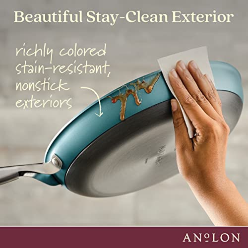 Achieve Hard Anodized Nonstick Frying Pan (Skillet (12-Inch) / Teal)
