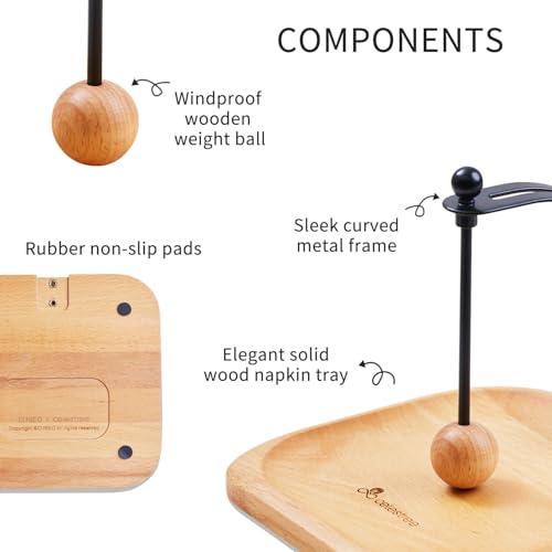 North American Beech Napkin Holder for Table