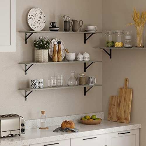 Long Wall Shelves (Grey Wash / 55.1 Inch)