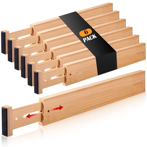 Drawer Divider 6 Pack (For 17-22in deep drawers inner size)