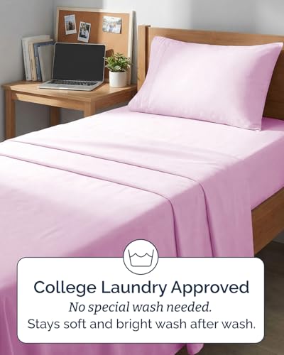 Twin XL 3 Piece Sheet Set (32 - Light Pink / Twin XL)