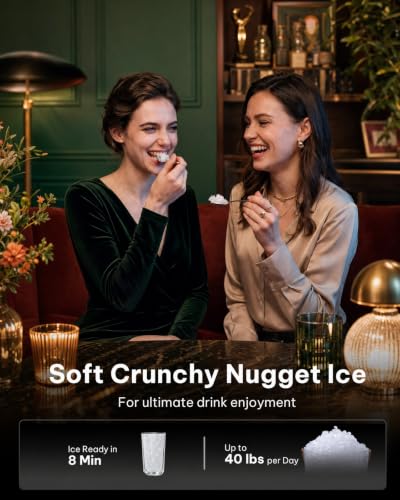 Countertop Nugget Ice Maker (Stainless Steel / 40 lbs)