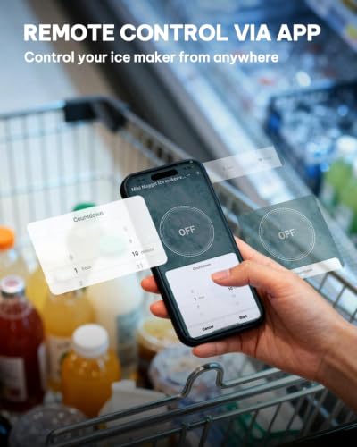 Nugget Ice Maker Countertop (Smart Controlled / 44 lbs)