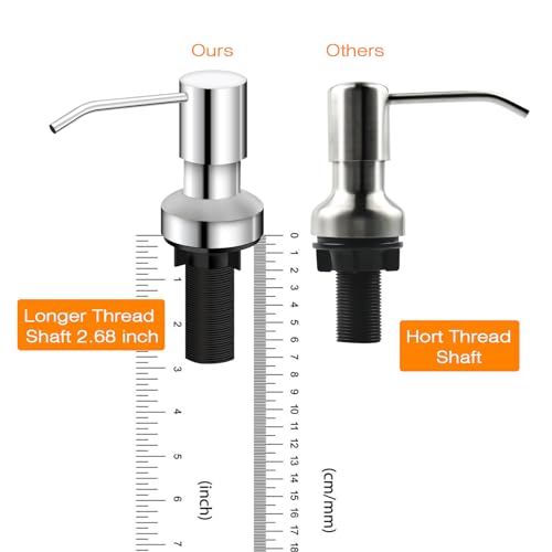 Sink Soap Dispenser for Kitchen Sink (Chrome)