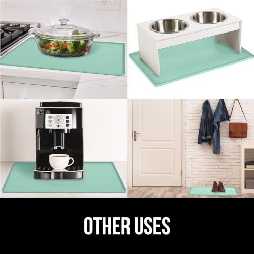 Waterproof Silicone Under Sink Mat (Mint / 19"w X 34"l)