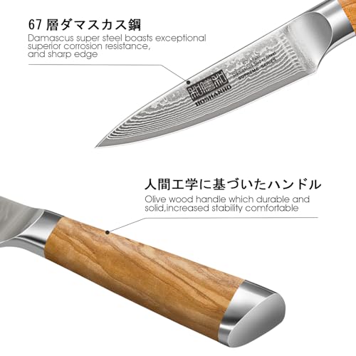 Damascus Paring Knife 3.75" (3.75 inch Paring Knife)