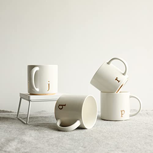 Ceramic Coffee Mug (gold-j)