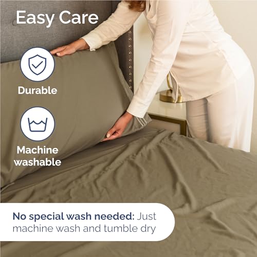 Full Size 4 Piece Sheet Set (14 - Khaki / Full)