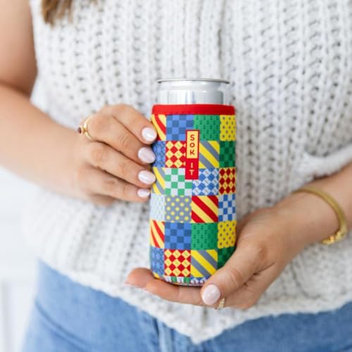 CanSok Sleeve for Beer & Soda Insulated Neoprene Cover (House Rules / 12oz Slim Can Sleeve)