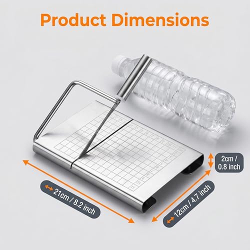Cheese Slicer for Block Cheese with Blade (Convex Cheese Slicer)