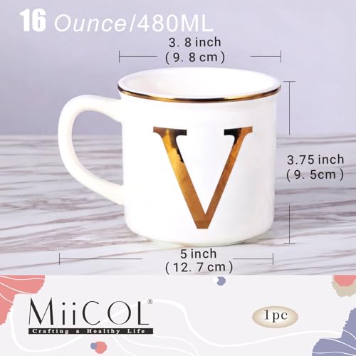 Ceramic Coffee Mug 16oz (Letter V Mug)