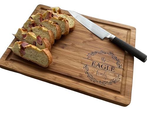 Handmade Personalized Cutting Board (Family Engraving)
