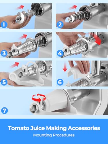 5-in-1 Meat Grinder Heavy Duty, 3000W Max Ultra Powerful