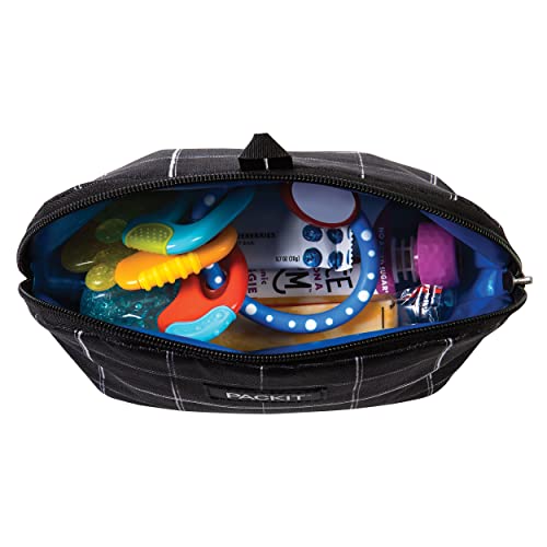 Freezable Snack Bag (Black Grid / Normal)