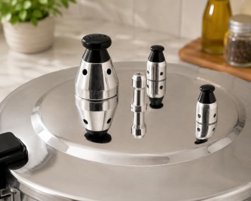 Pressure Canner Release Valve Aluminum Canning Pot Cooker Pot Stove Top Instant Fast Cooking Pot Stewing Locking System (6 Quarts)