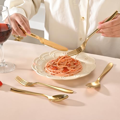20 Piece Gold Silverware Set (Gold / 20 Piece)