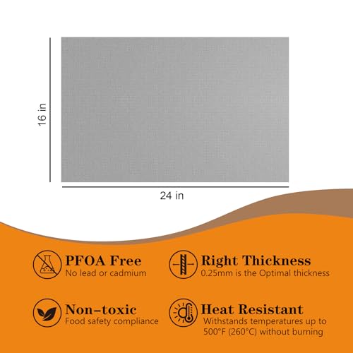 2 Pack Thickened Silver Oven Liners for Bottom of Oven BPA & PFOA Free